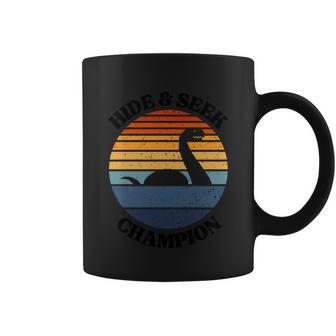 Loch Ness Monster Vintage Sunset Gift Hide And Seek Champion Funny Gift Coffee Mug - Monsterry