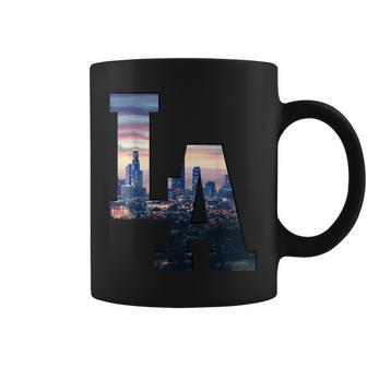 Los Angeles La Skyline Vintage California La Coffee Mug - Thegiftio UK