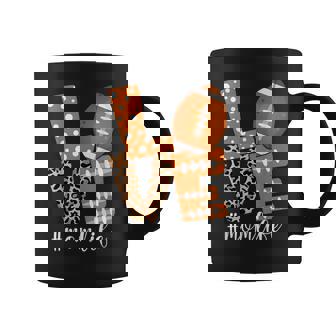 Love American Football Mom Leopard Sport Football Lover Coffee Mug - Thegiftio
