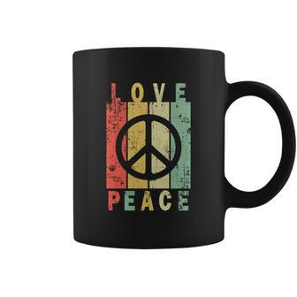 Love And Peace Coffee Mug - Monsterry