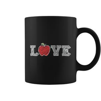 Love Apple Back To School Teacher Teacher Quote Graphic Shirt Coffee Mug - Monsterry UK