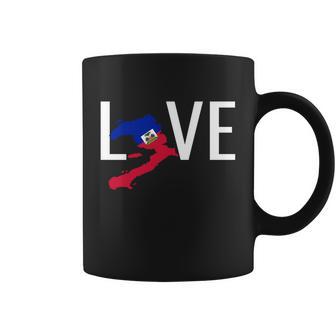 Love Haiti Pride Haitian Flag Day Ayiti Map Coat Of Arms Gift Graphic Design Printed Casual Daily Basic Coffee Mug - Thegiftio UK