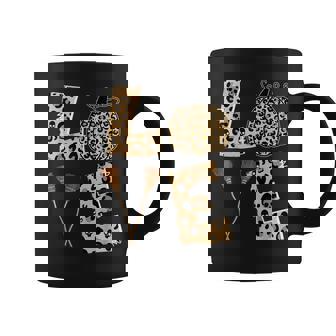 Love Halloween Cute Ghost Leopard Pumpkin Candies Lovers Coffee Mug - Seseable