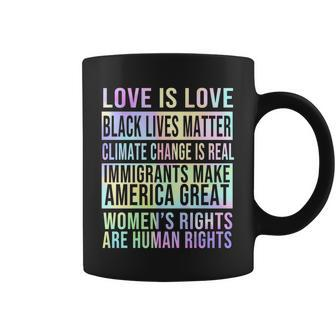 Love Is Love Black Lives Matter Coffee Mug - Monsterry