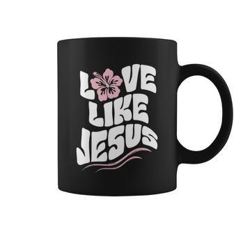 Love Like Jesus Religious God Christian Words Cool Gift Coffee Mug - Monsterry CA