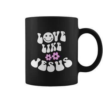 Love Like Jesus Religious God Christian Words Gift V3 Coffee Mug - Monsterry DE