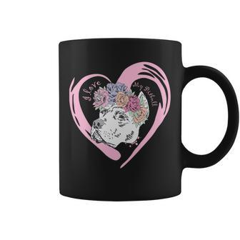 Love My Pitbull Graphic Design Printed Casual Daily Basic Coffee Mug - Thegiftio UK
