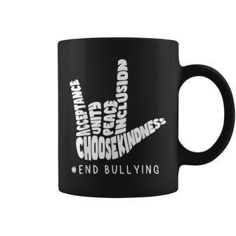 Love Sign Language Unity Day Orange Kids Anti Bullying Coffee Mug - Thegiftio UK