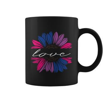 Love Sunflower Floral Lgbt Bisexual Pride Month Coffee Mug - Monsterry CA