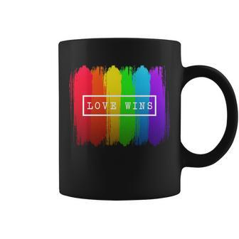 Love Wins Flag Coffee Mug - Monsterry CA