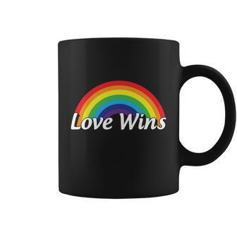 Love Wins Lgbt Rainbow Flag Pride Month Coffee Mug - Monsterry CA