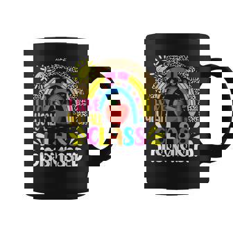 Love You Class Dismissed Teacher Last Day Of School Leopard Coffee Mug - Thegiftio UK