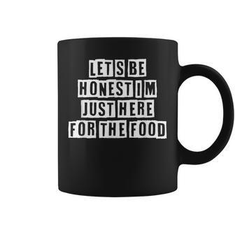 Lovely Funny Cool Sarcastic Lets Be Honest Im Just Here Coffee Mug - Thegiftio UK