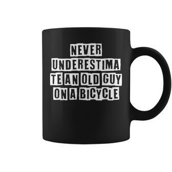 Lovely Funny Cool Sarcastic Never Underestimate An Old Guy Coffee Mug - Thegiftio UK