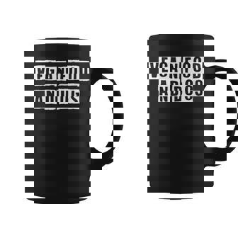 Lovely Funny Cool Sarcastic Vegan Food And Dogs Coffee Mug - Thegiftio UK