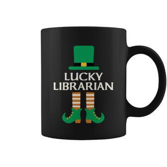 Lucky Librarian St Patricks Day Leprechaun Book Lover Read Gift Graphic Design Printed Casual Daily Basic Coffee Mug - Thegiftio