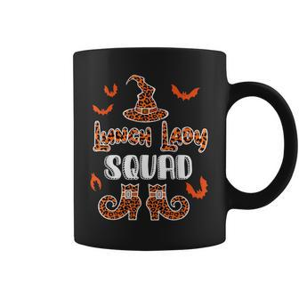 Lunch Lady Squad Leopard Witchs Hat Halloween Lunch Lady Coffee Mug - Thegiftio UK