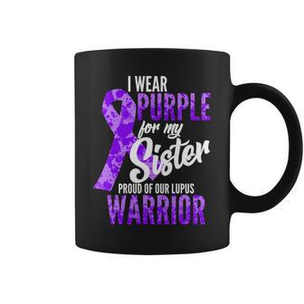 Lupus Warrior Wear Purple For My Sister Coffee Mug - Monsterry