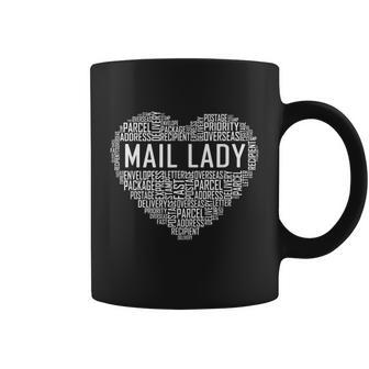 Mail Lady Heart Postal Office Worker Woman Coffee Mug - Thegiftio UK