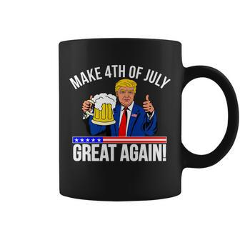 Make 4Th Of July Great Again Donald Trump Beer Usa Tshirt Coffee Mug - Monsterry