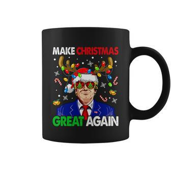 Make Christmas Great Again Funny Trump Ugly Christmas Men Graphic Design Printed Casual Daily Basic Coffee Mug - Thegiftio UK