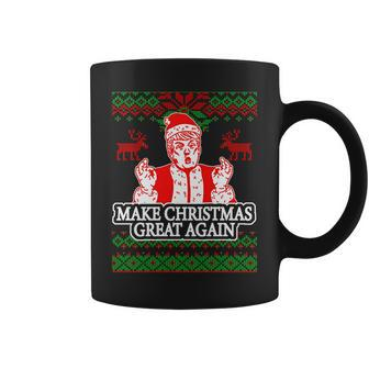 Make Christmas Great Again Santa Trump Ugly Graphic Design Printed Casual Daily Basic Coffee Mug - Thegiftio UK