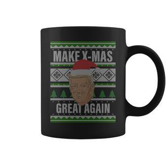 Make X-Mas Great Again Ugly Christmas Graphic Design Printed Casual Daily Basic Coffee Mug - Thegiftio UK