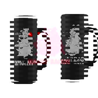 Makin Bacon Pigs In Love Tshirt Coffee Mug - Monsterry