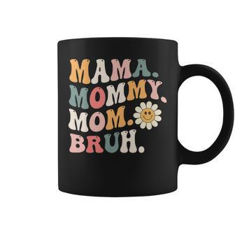 Mama Mommy Mom Bruh Funny Groovy Vibes Coffee Mug - Thegiftio UK