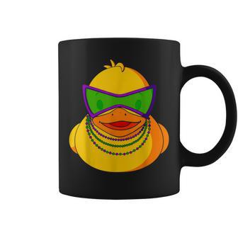 Mardi Gras Beads Rubber Duck Coffee Mug - Thegiftio UK