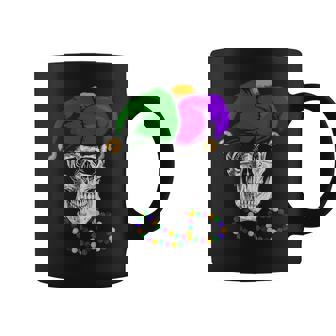 Mardi Gras Skull Jester Hat Coffee Mug - Thegiftio