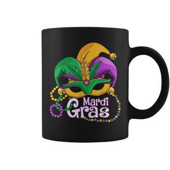 Mardi Gras T Mardi Gras 2022 Beads Mask Feathers Coffee Mug - Thegiftio