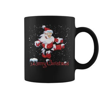 Martial Art Christmas Santa Taekwondo Coffee Mug - Thegiftio UK