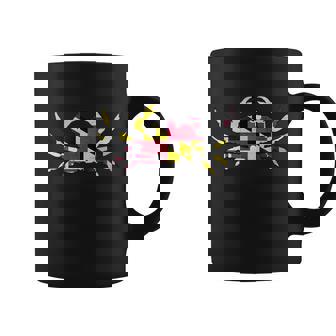 Maryland Flag Crab Tshirt Coffee Mug - Monsterry