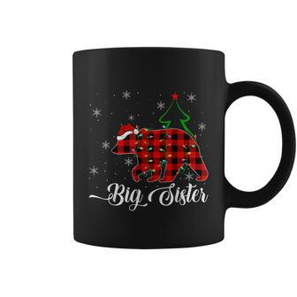 Matching Buffalo Plaid Christmas Bigsister Bear Pajama Graphic Design Printed Casual Daily Basic Coffee Mug - Thegiftio UK