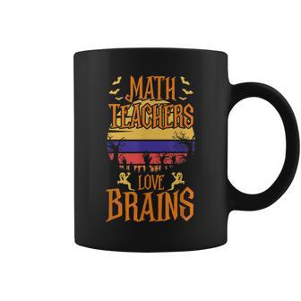 Math Teachers Love Brain Halloween Teacher Costume Coffee Mug - Seseable
