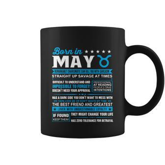May Birthday Gifts Born In May Taurus Graphic Design Printed Casual Daily Basic Coffee Mug - Thegiftio UK