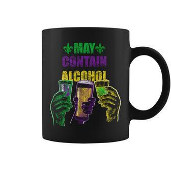 May Contain Alcohol Mardi Gras Tshirt Coffee Mug - Monsterry AU