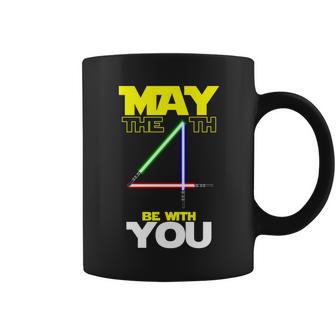 May The 4Th Be With You Lightsaber Tshirt Coffee Mug - Monsterry UK