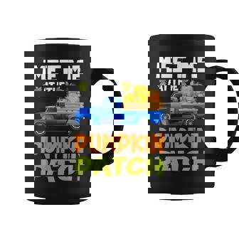 Meet Me At The Pumpkin Patch Halloween Thanksgiving Truck Coffee Mug - Thegiftio UK