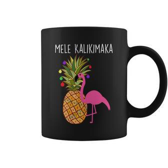 Mele Kalikimaka Flamingo Christmas Tshirt Coffee Mug - Monsterry