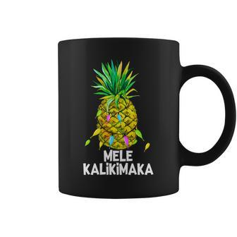 Mele Kalikimaka Pineapple Christmas Lights Coffee Mug - Monsterry DE