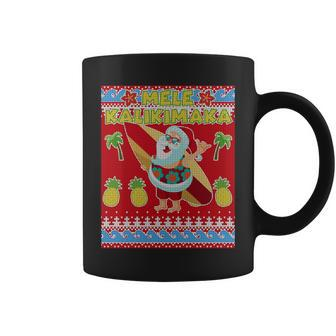 Mele Kalikimaka Santa Ugly Christmas V2 Coffee Mug - Monsterry AU