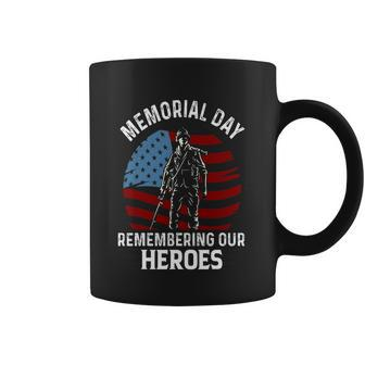 Memorial Day Remember Our Heroes Graphic Design Printed Casual Daily Basic Coffee Mug - Thegiftio UK