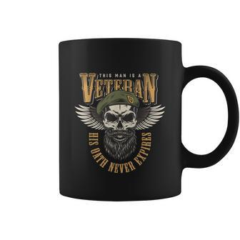 Memorial Day This Man Is A Veteran His Oath Never Expires Veterans Day Coffee Mug - Thegiftio UK