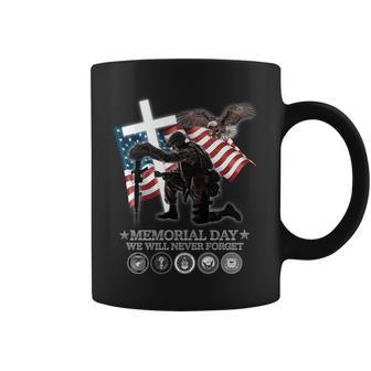 Memorial Day We Will Never Forget Graphic Design Printed Casual Daily Basic Coffee Mug - Thegiftio UK