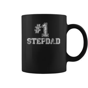 Mens 1 Stepdad Step Dad Number One Fathers Day Gift Tee Coffee Mug - Thegiftio UK