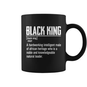 Mens African Pride Black History Month Black King Definition Graphic Design Printed Casual Daily Basic Coffee Mug - Thegiftio UK