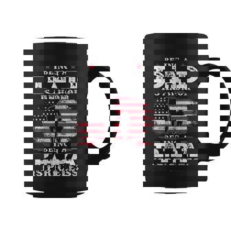 Mens Being Dad Is An Honor Being Papa Is Priceless Usa Flag Graphic Design Printed Casual Daily Basic Coffee Mug - Thegiftio UK