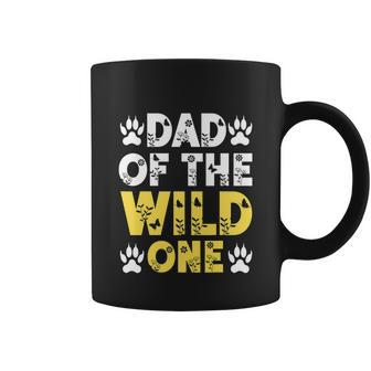 Mens Dad Of The Wild One Toddler 1St Birthday Leopard Dad Boy Coffee Mug - Monsterry